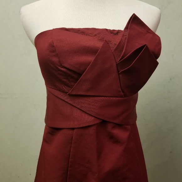 The Limited maroon tube top dress (N33) - Picture 3 of 7